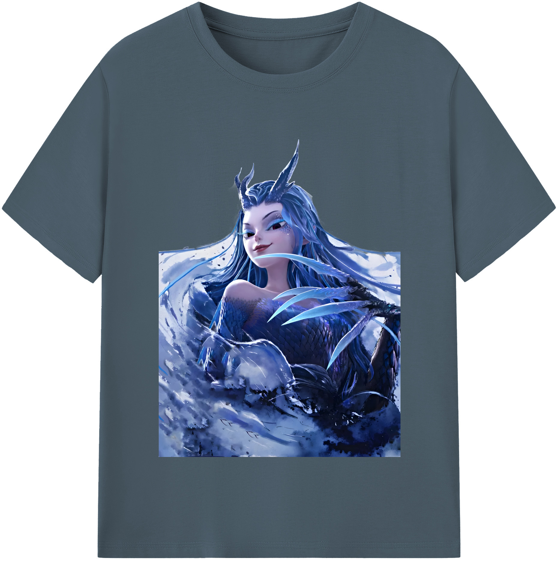 （画像用） Ne Zha 2 ナタ 魔童の大暴れ 綿100％半袖Tシャツ（フロントプリント）
